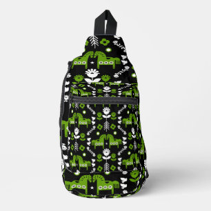 Scandinavische Paardenvolkskunst Sling Bag