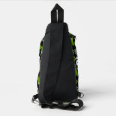Scandinavische Paardenvolkskunst Sling Bag (Achterkant)