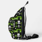 Scandinavische Paardenvolkskunst Sling Bag (Rechts)