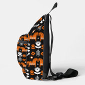 Scandinavische Paardenvolkskunst Sling Bag (Rechts)