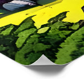 Scandinavische paarse beest in het bos | AI Art Po Poster (Hoek)