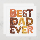 Scandinavische Papa Aller Tijden Vaderdag Feestdagenkaart (Voorkant / Achterkant)