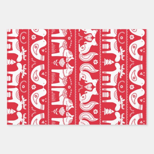 Scandinavische papieren papierbladen voor het afdr inpakpapier vel (Voorkant 2)