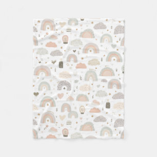 Scandinavische Pastel Babykamerdeken   Zachte Fleece Deken