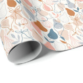 Scandinavische perenprint:  fruitpatroon cadeaupapier (Rol Hoek)