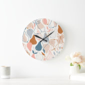 Scandinavische perenprint: fruitpatroon grote klok (Huis)