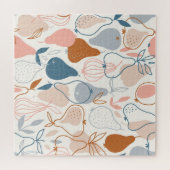 Scandinavische perenprint: fruitpatroon legpuzzel (Horizontaal)