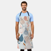 Scandinavische perenprint: fruitpatroon schort (Gedragen)