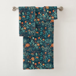 Scandinavische Planten en bloemen Bad Handdoek