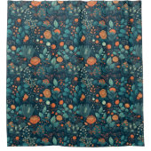 Scandinavische Planten en bloemen Douchegordijn (Voorkant)