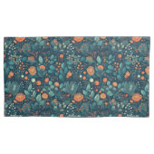 Scandinavische Planten en bloemen Kussensloop (Voorkant-Links)