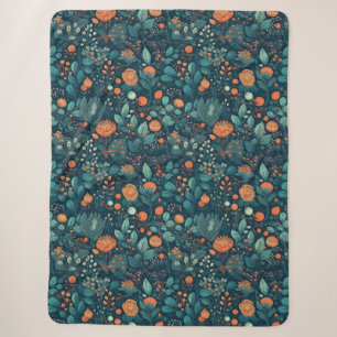 Scandinavische Planten en bloemen Sherpa Deken