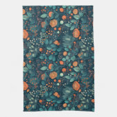 Scandinavische Planten en bloemen Theedoek (Verticaal)