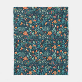 Scandinavische Planten en Flowers Fleece Blanket