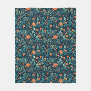 Scandinavische Planten en Flowers Fleece Blanket Deken