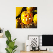 Scandinavische pompoen poster (Thuiskantoor)