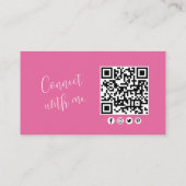 Scandinavische professionele minimalistische Flora Visitekaartje (Achterkant)