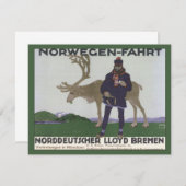 Scandinavische reis naar het Noorse Man rendier (Voorkant / Achterkant)