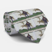 Scandinavische reis naar het Noorse Man rendier Stropdas (Opgerold)