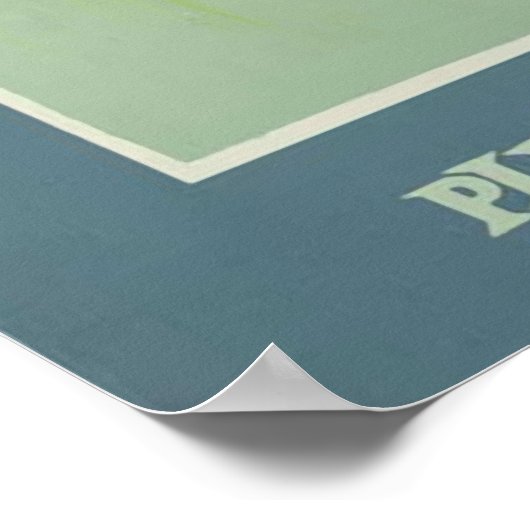  Scandinavische reisposter, Retro Poster (Hoek)