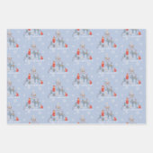 Scandinavische rendierboom Floral Snowflake Inpakpapier Vel (Voorkant 2)