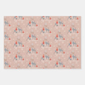 Scandinavische rendierboom Floral Snowflake Inpakpapier Vel (Voorkant)