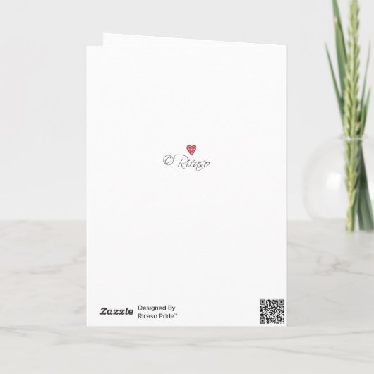 Scandinavische rendieregay - speciaal kerstfeest feestdagen kaart (Achterkant)