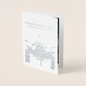 Scandinavische rendieregay - speciaal kerstfeest folie kaarten (Voorkant)