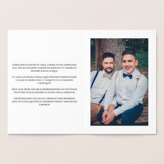 Scandinavische rendieregay - speciaal kerstfeest folie kaarten (Binnen)