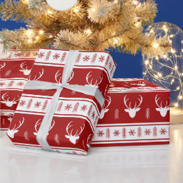 Scandinavische rendieren cadeaupapier
