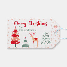 Scandinavische rendieren feestelijke boom Vrolijk