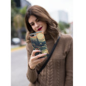 Scandinavische Retro Art berg huis Case-Mate iPhone Case