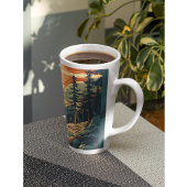 Scandinavische Retro Art berg huis Latte Mok