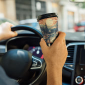 Scandinavische Retro Art berg huis Papieren Bekers