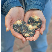 Scandinavische Retro Art berg huis Ronde Button 7,6 Cm