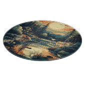 Scandinavische Retro Art berg huis Snijplank (Hoek)