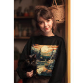 Scandinavische Retro Art berg huis Trui