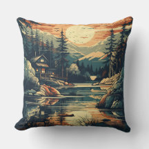Scandinavische Retro Art Berg Thuis