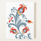 Scandinavische Rosemaling Folk Art Planner (Achterkant)