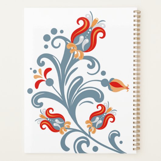 Scandinavische Rosemaling Folk Art Planner