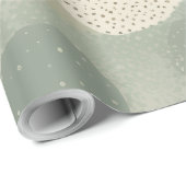 Scandinavische Salie Stip Cadeaupapier (Rol Hoek)
