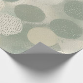 Scandinavische Salie Stip Cadeaupapier (Hoek)