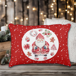 Scandinavische Santa Claus Red Accent Kussen