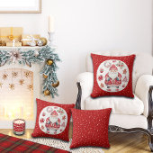 Scandinavische Santa Claus Red Kussen
