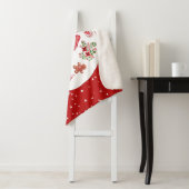 Scandinavische Santa Claus Red Medium Sherpa Deken (In situ)