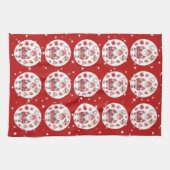 Scandinavische Santa Claus Red Theedoek (Horizontaal)