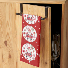 Scandinavische Santa Claus Red Theedoek