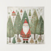 Scandinavische Santa Tapestry Wandkleed (Voorkant)