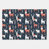 Scandinavische Scandinavische kerstdieren Inpakpapier Vel (Voorkant 2)