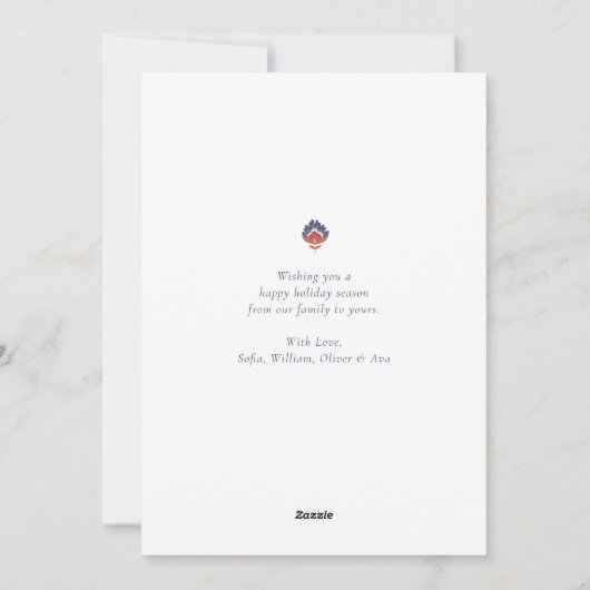 Scandinavische Scandinavische kerstfeestdag Kaart (Achterkant)